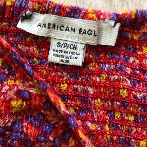 American Eagle Outfitters Smocked Floral Print Sleeveless Blouse Size S - Picture 6 of 10